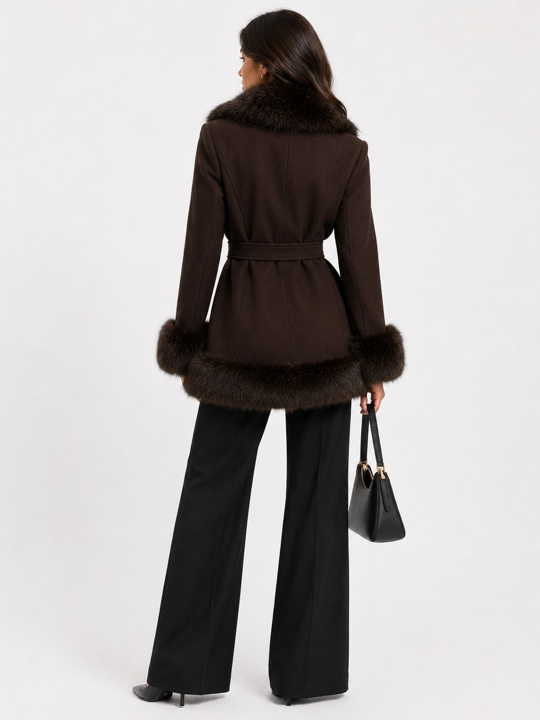 Chelsea Wrap Coat - Coffee