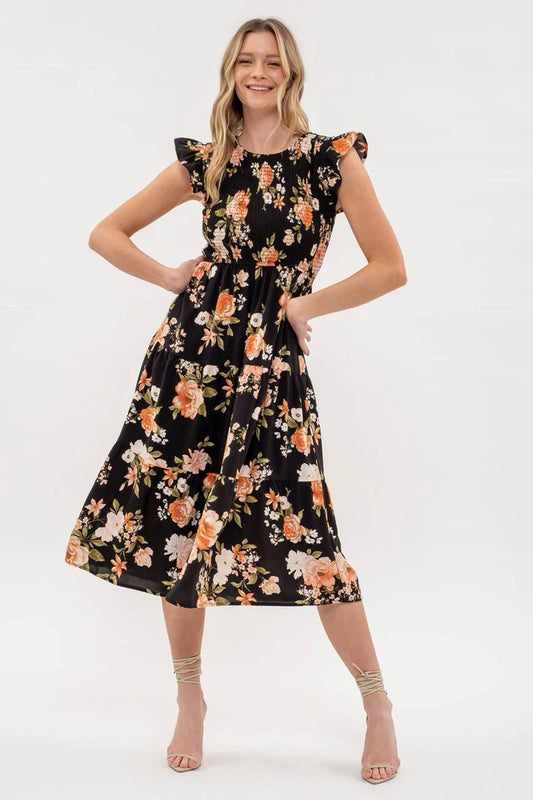 Smocked Top Tiered Dress
