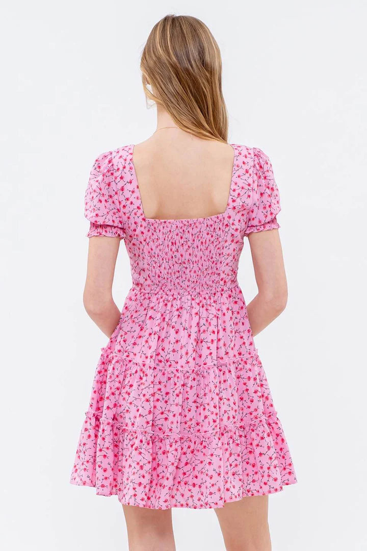Blossom Print Mini Dress