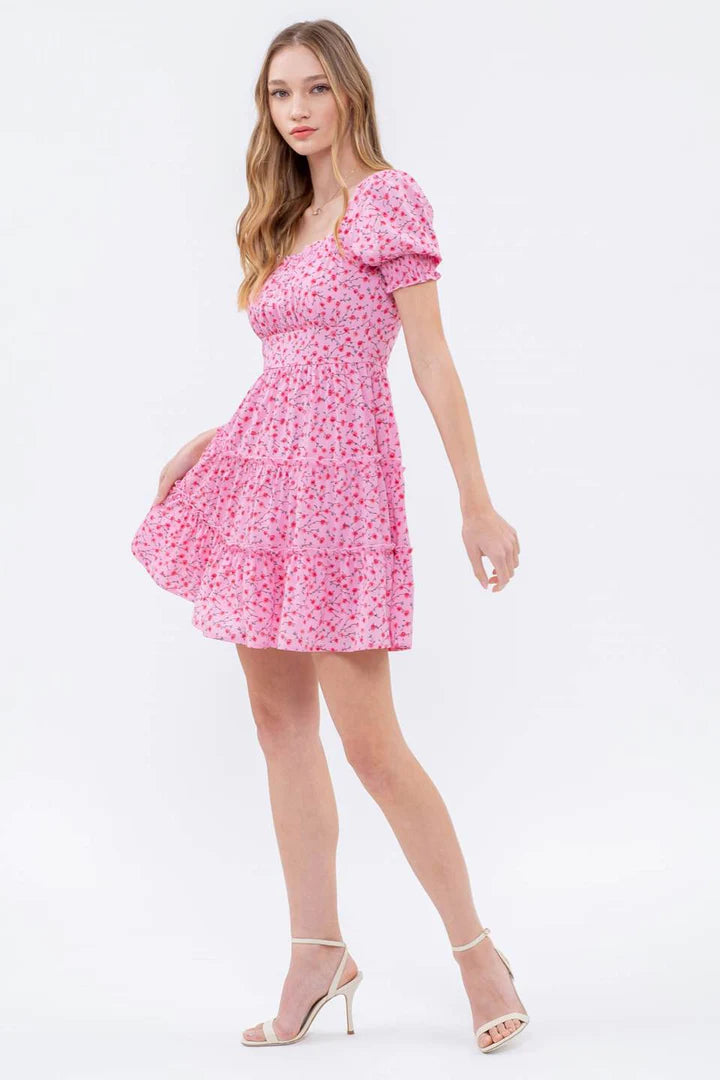 Blossom Print Mini Dress