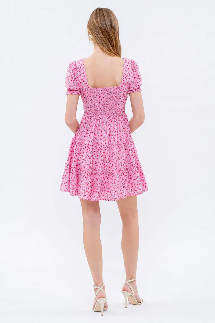 Blossom Print Mini Dress