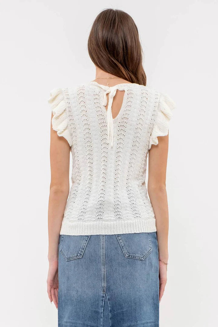 Eyelet Crochet Top