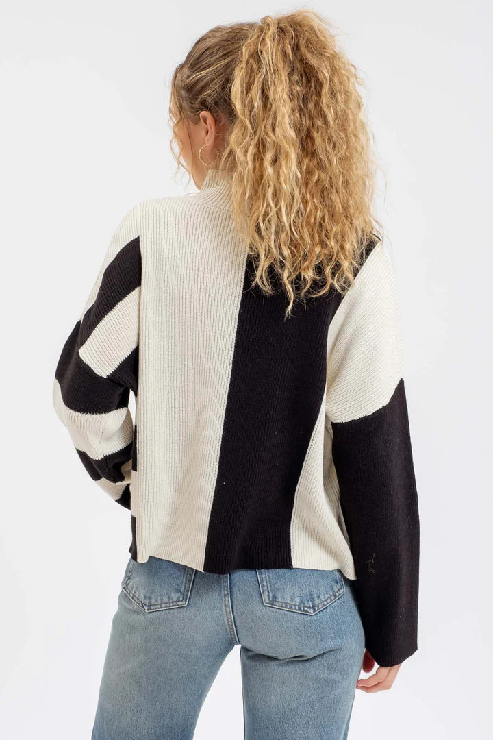 Stripe Colorblock Sweater