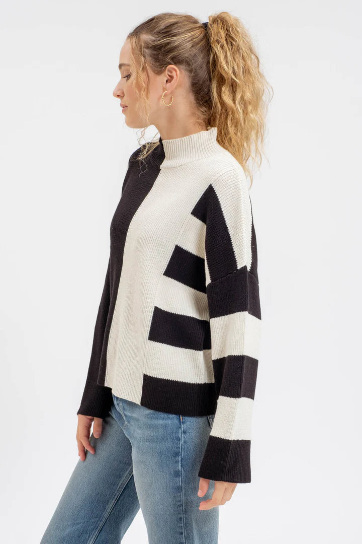 Stripe Colorblock Sweater