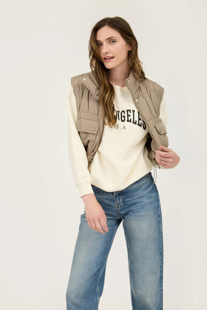 Cropped Cargo Vest