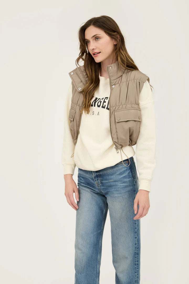 Cropped Cargo Vest