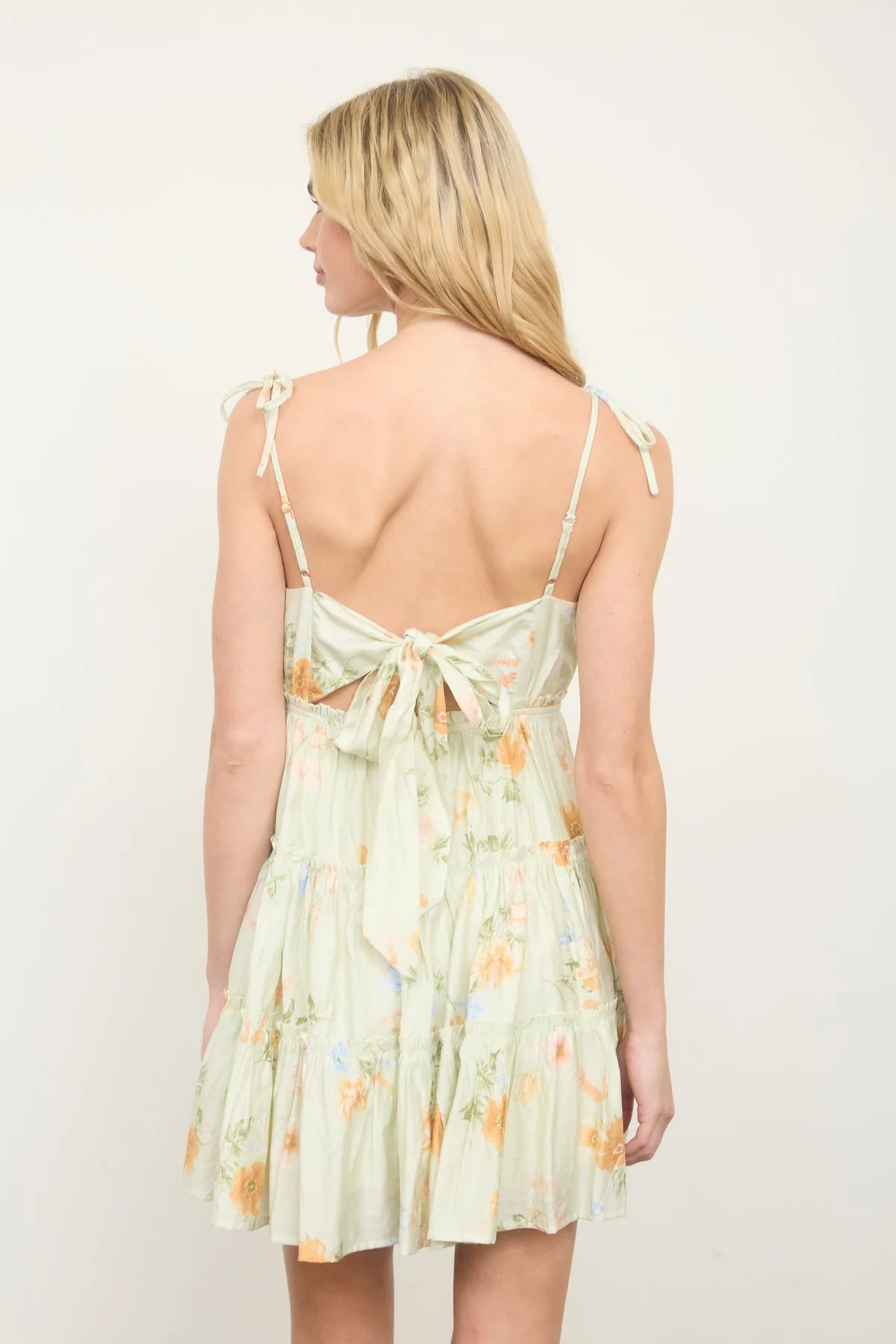 Back Tie Smocked Dress