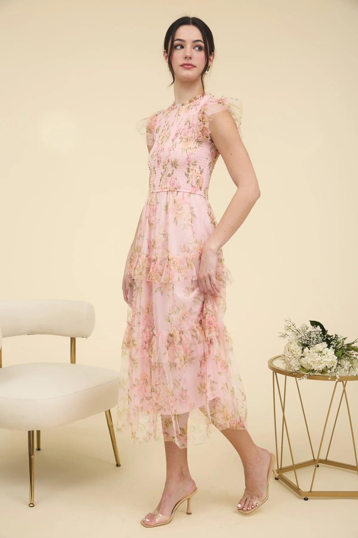 Floral Smocked Maxi Dress