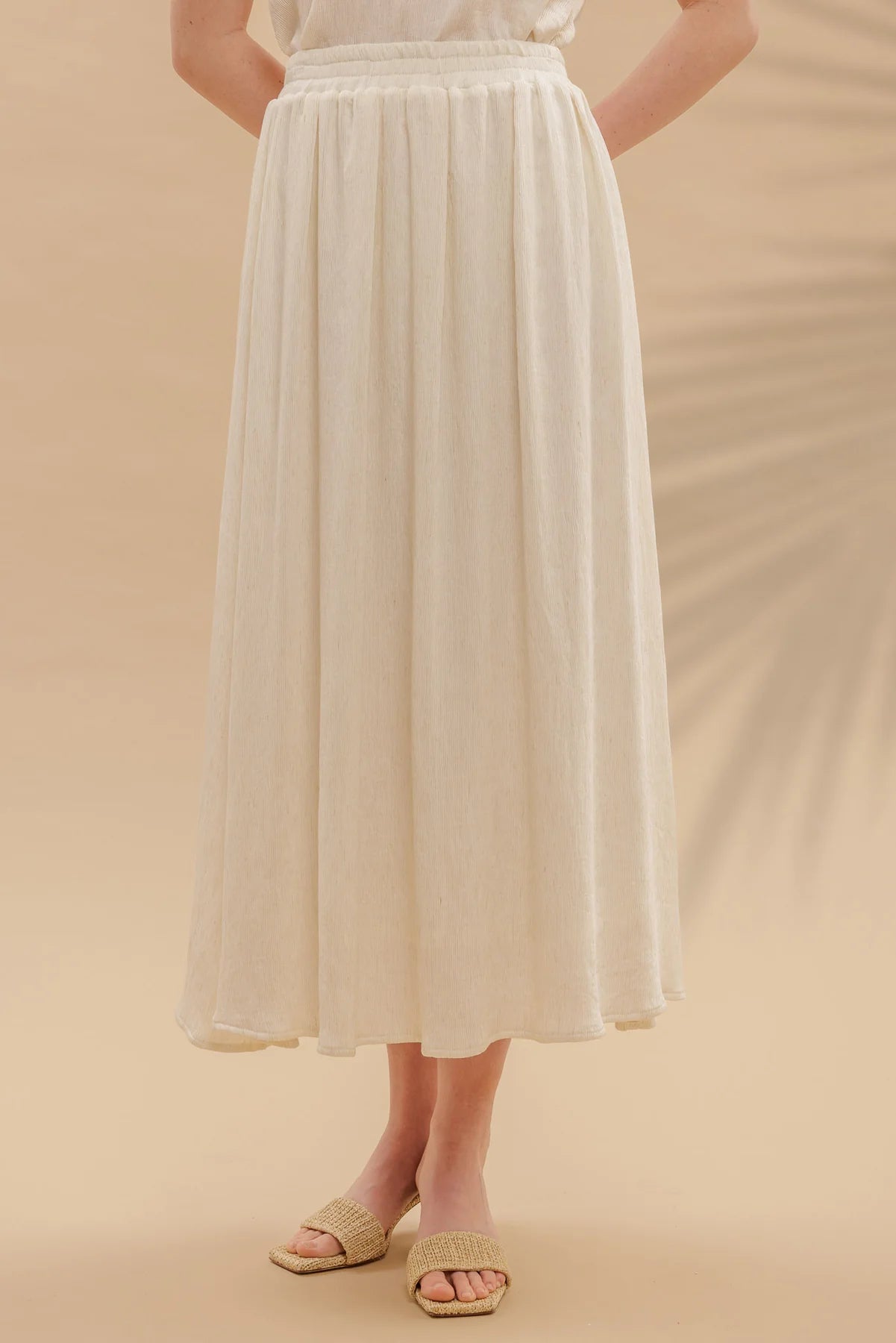 Pleated High Waist Skirt