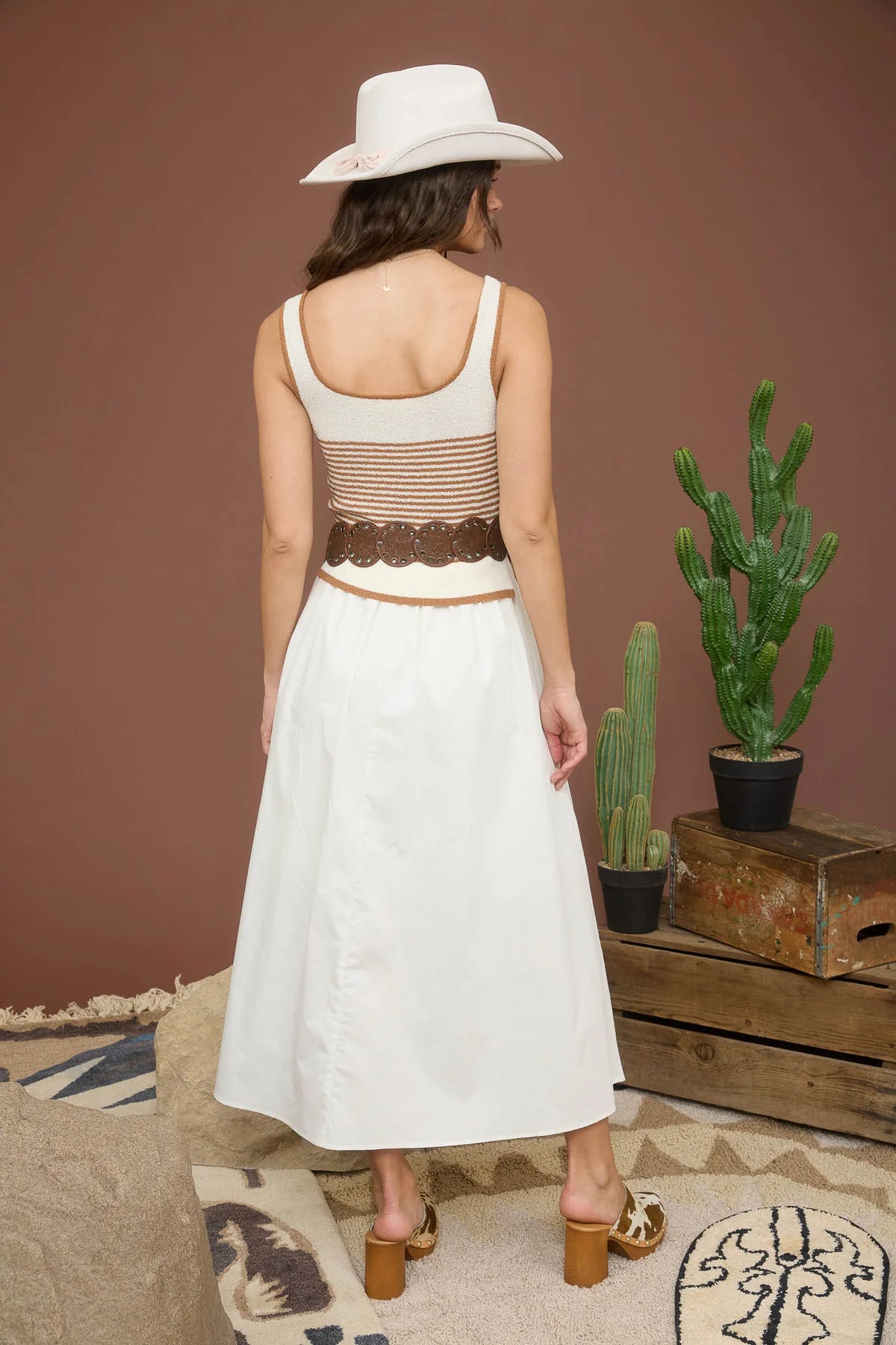 Blu Pepper リボンディテールのミディサンドレス Dresses – tagged 