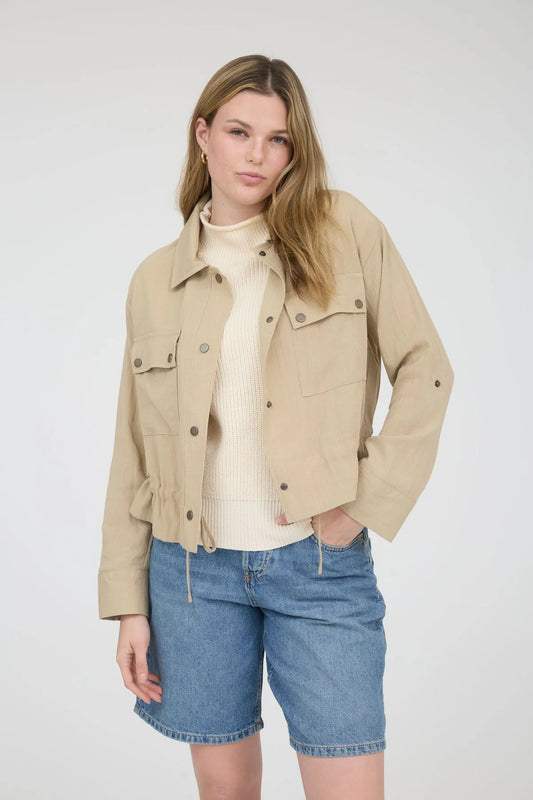 Drawstring Waist Jacket