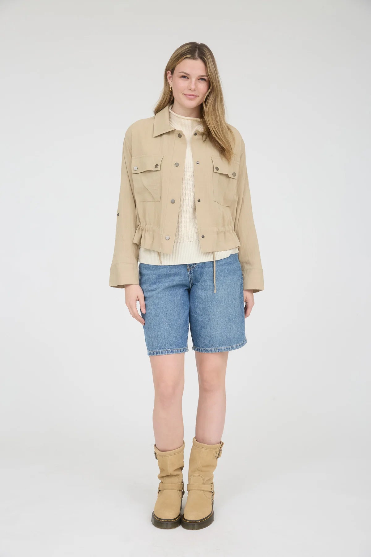 Drawstring Waist Jacket