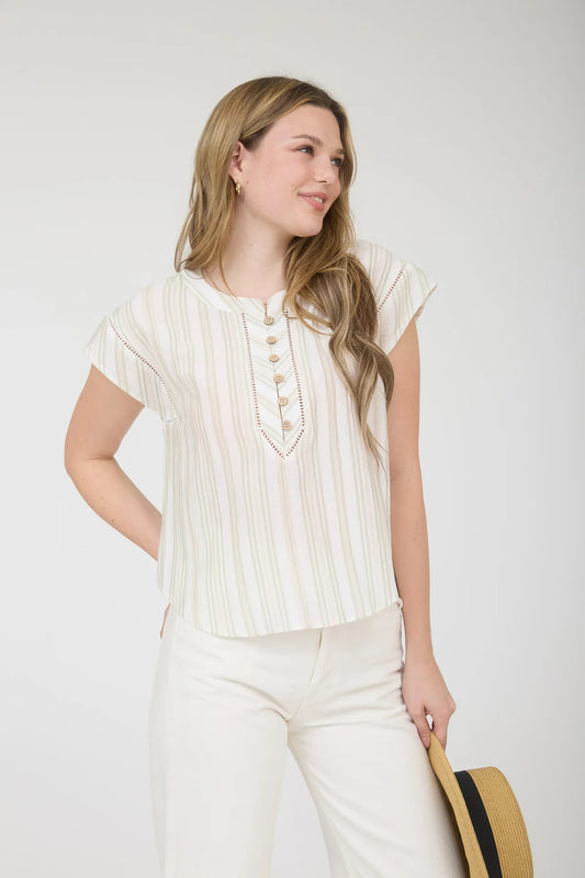 Ladder Lace Trim Top