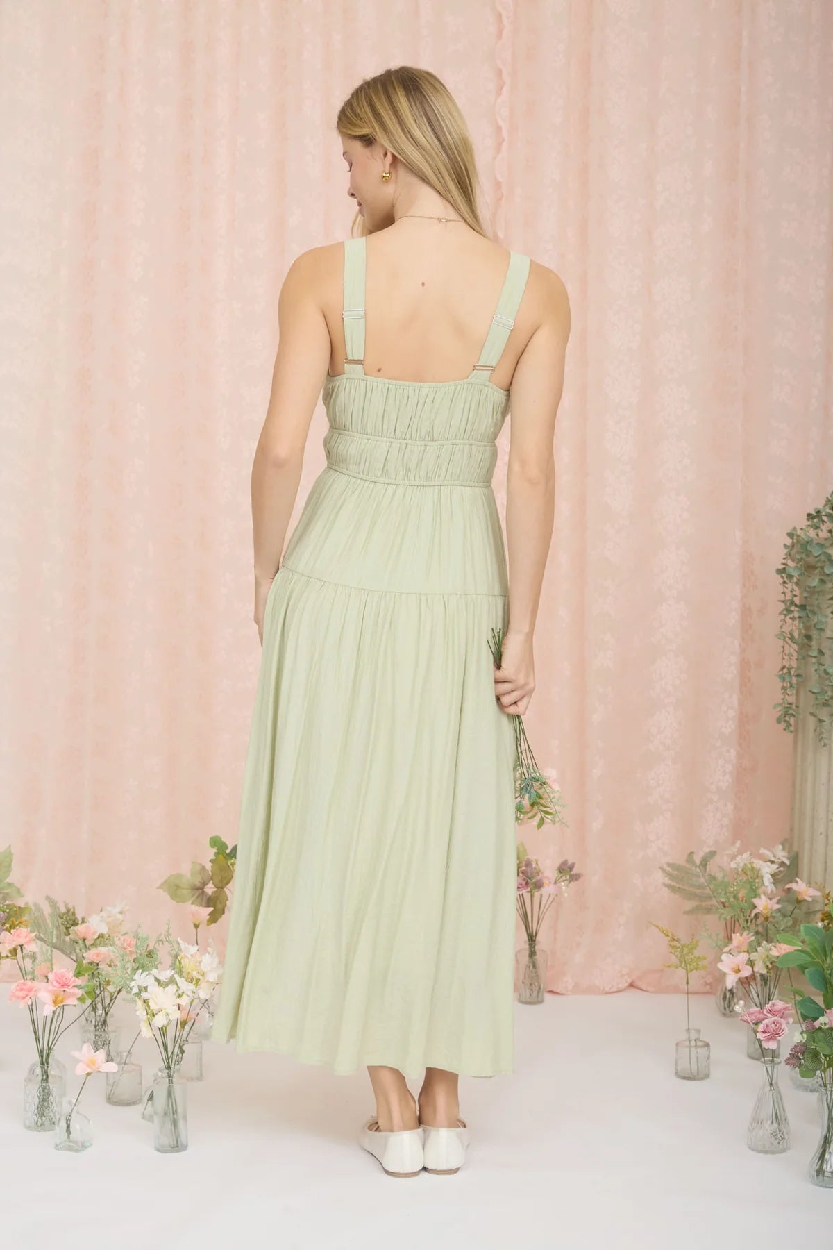 Front Tie Keyhole Dress