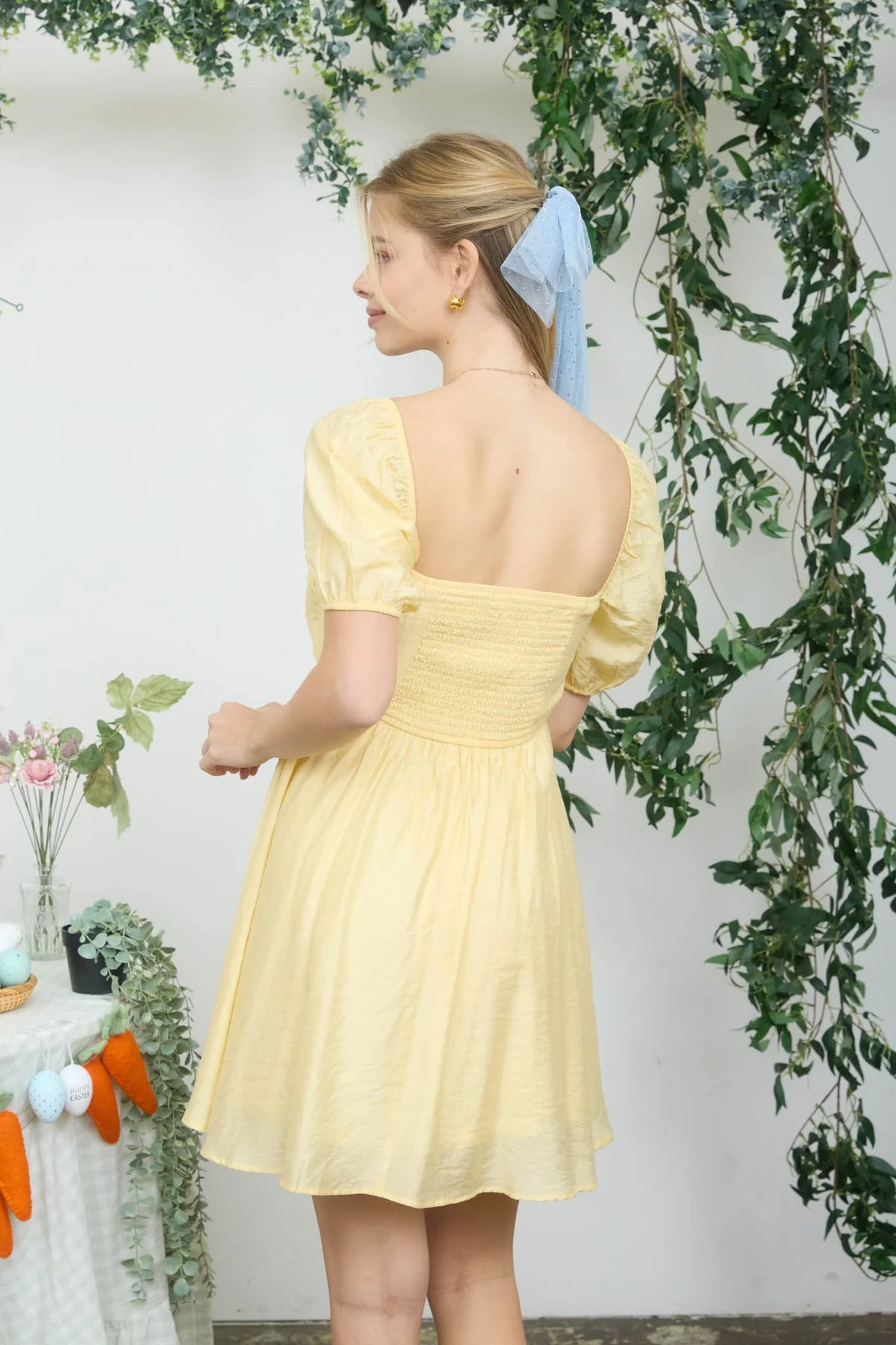 Pleated Bodice Dress