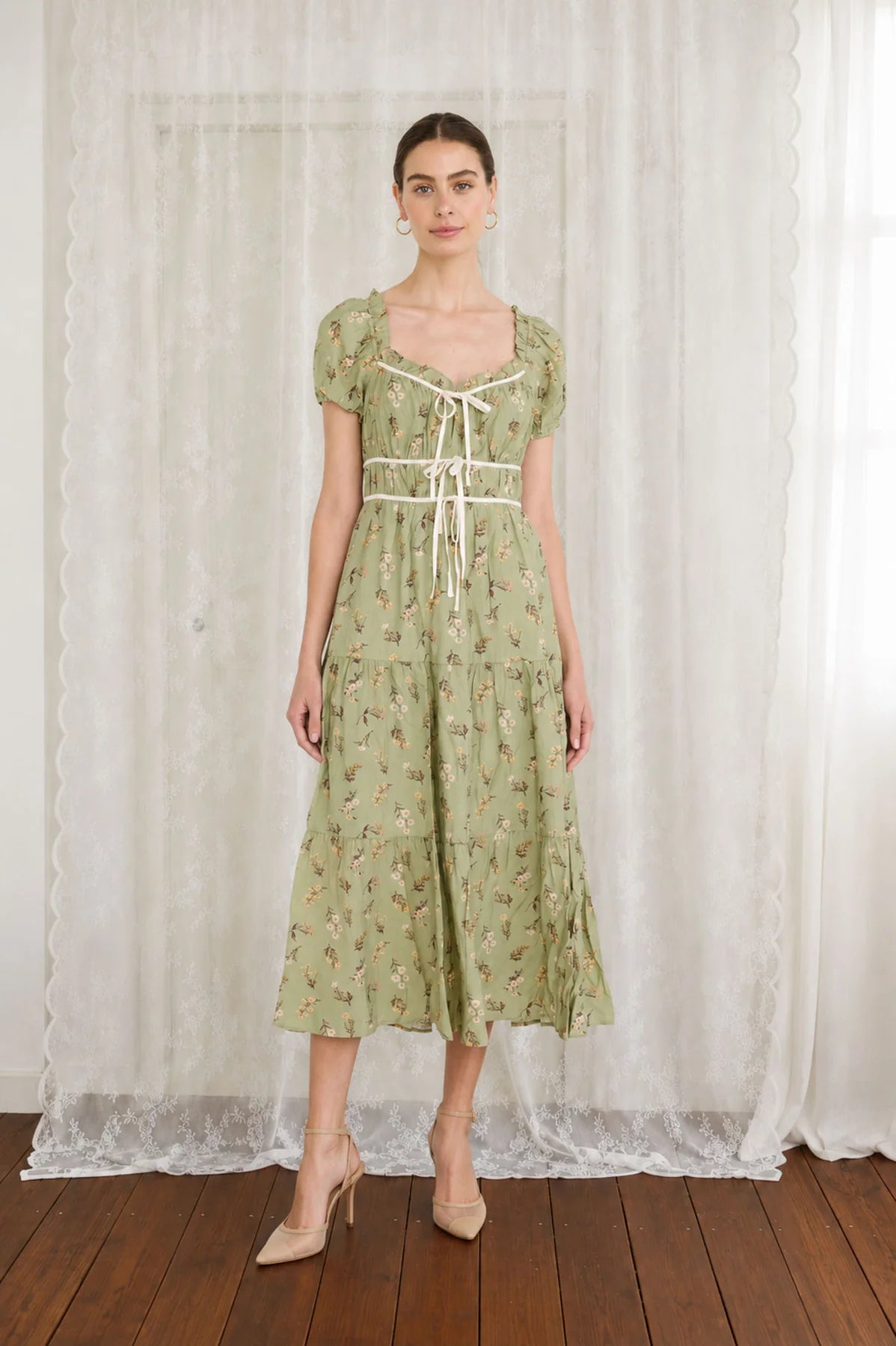 Sage Meadow Midi Dress
