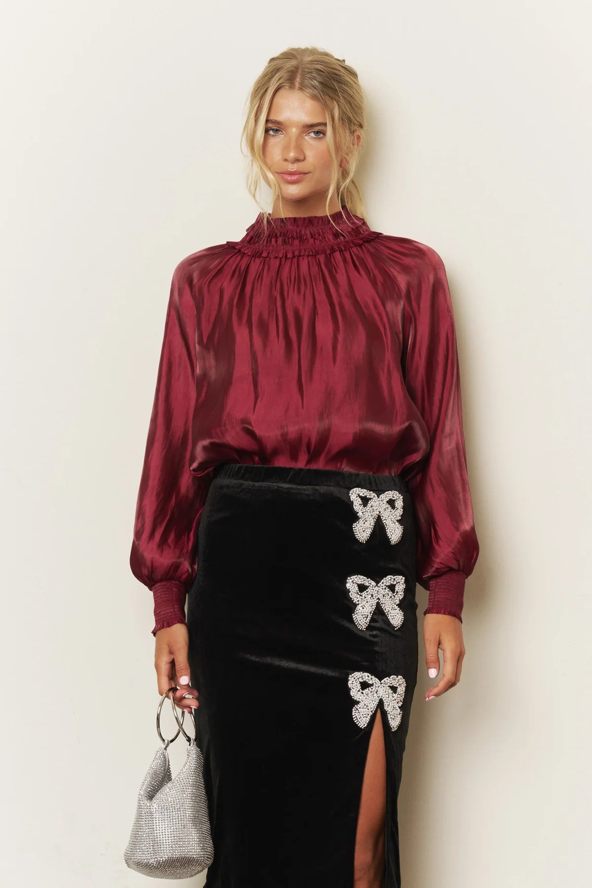 Smocked Neckline Top