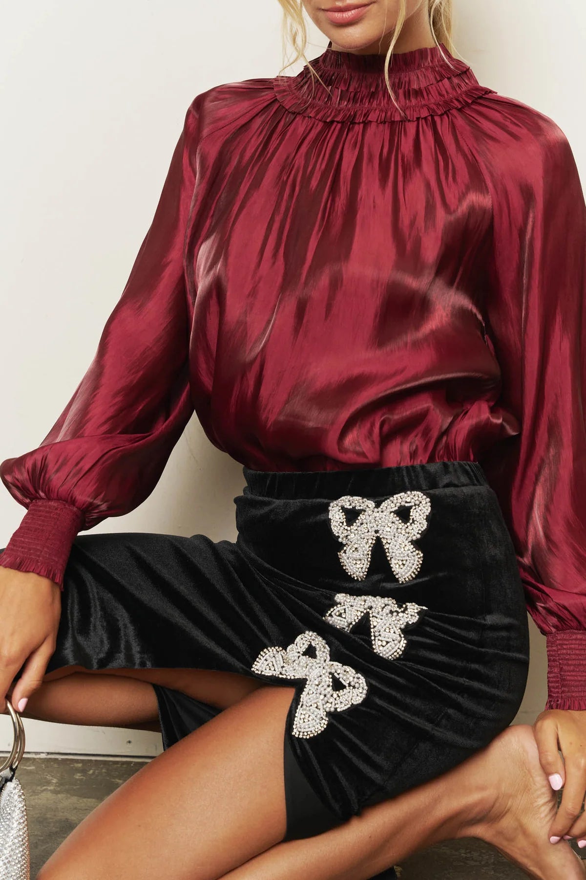 Smocked Neckline Top