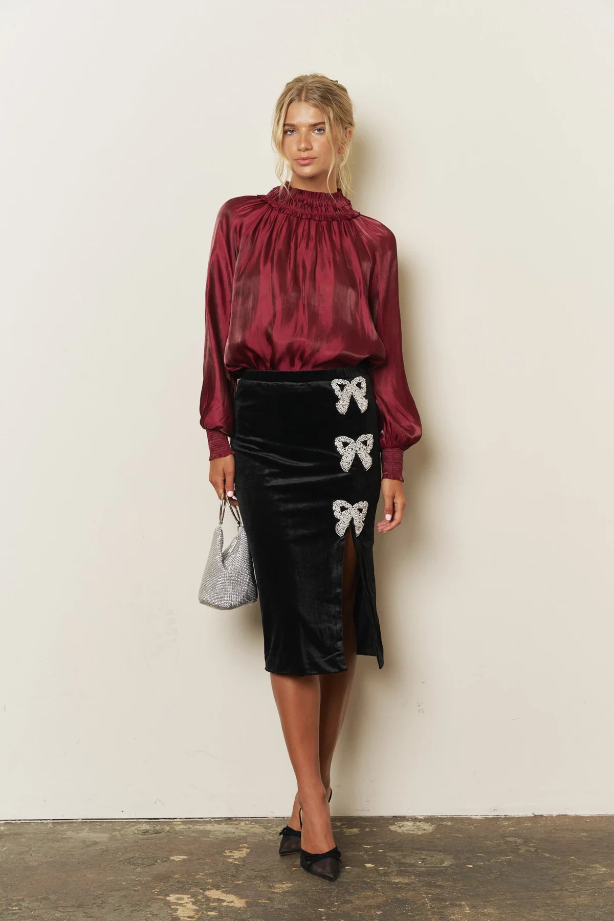 Smocked Neckline Top