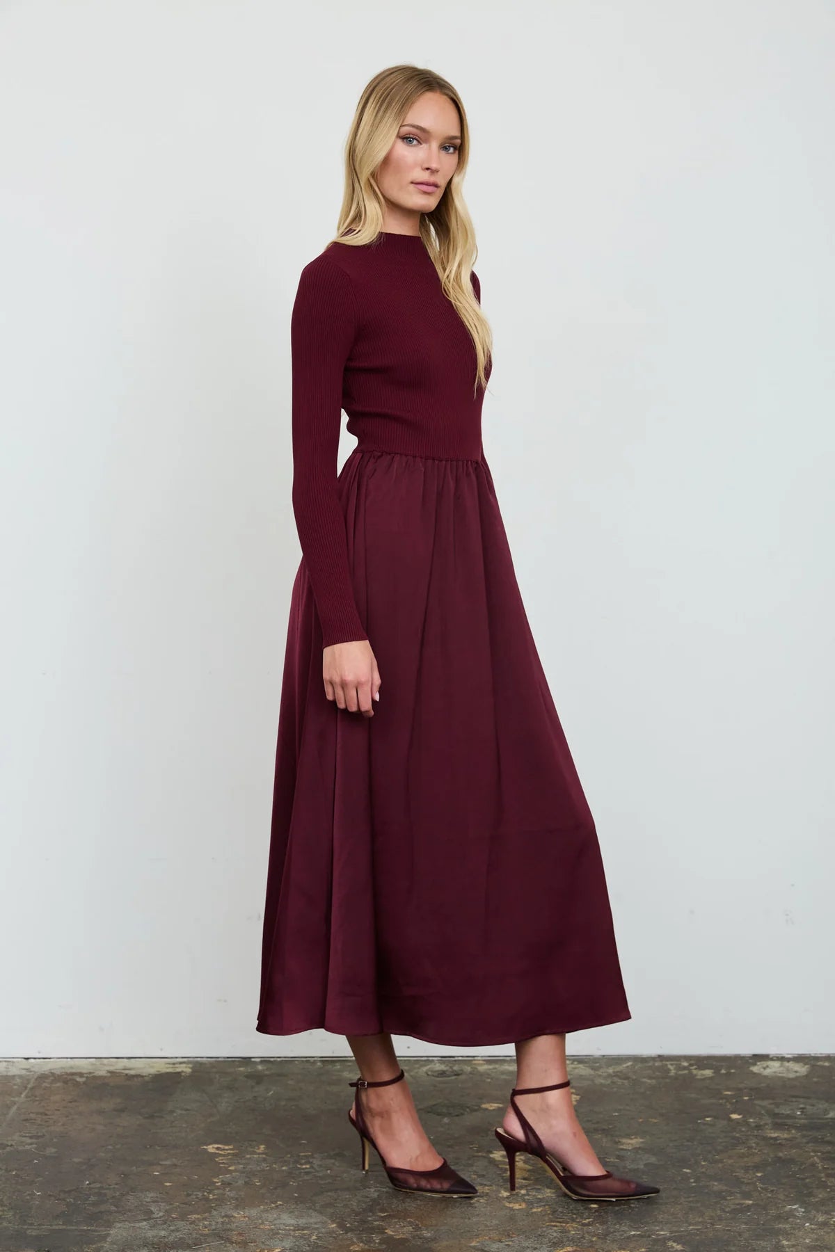 Pleated Skirt Dress