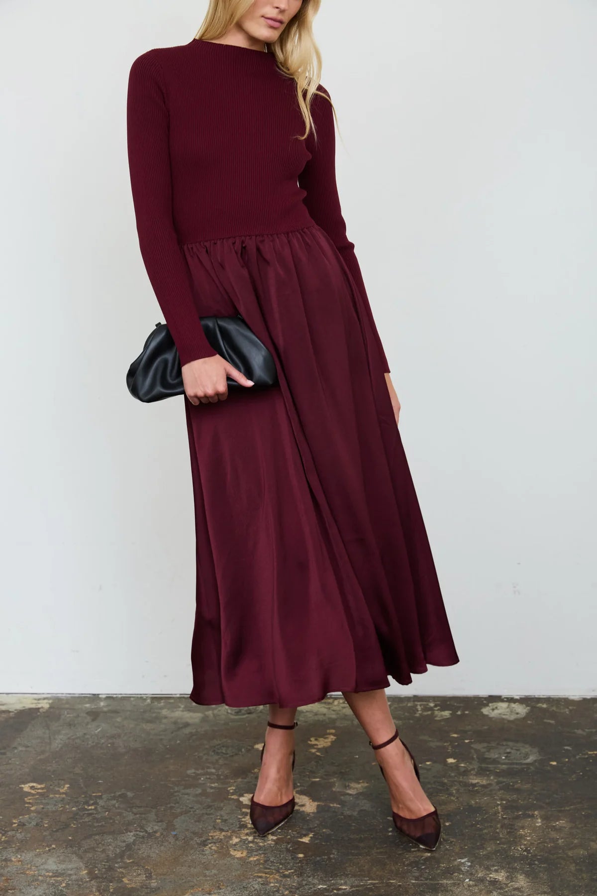Pleated Skirt Dress