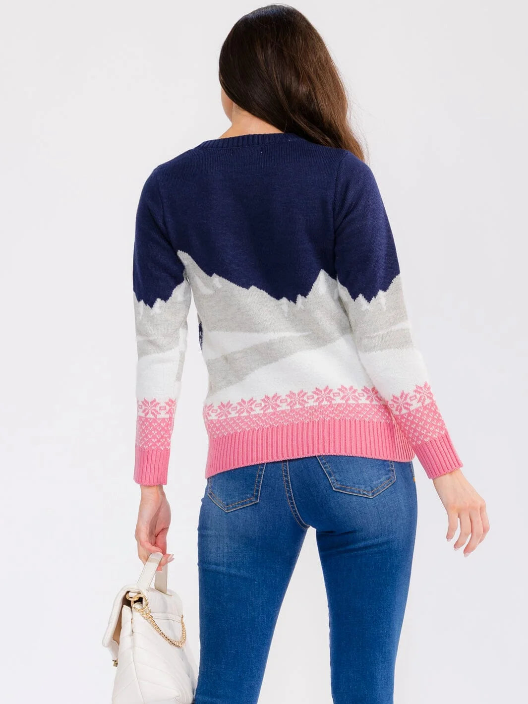 Sequin Holiday Deer Sweater