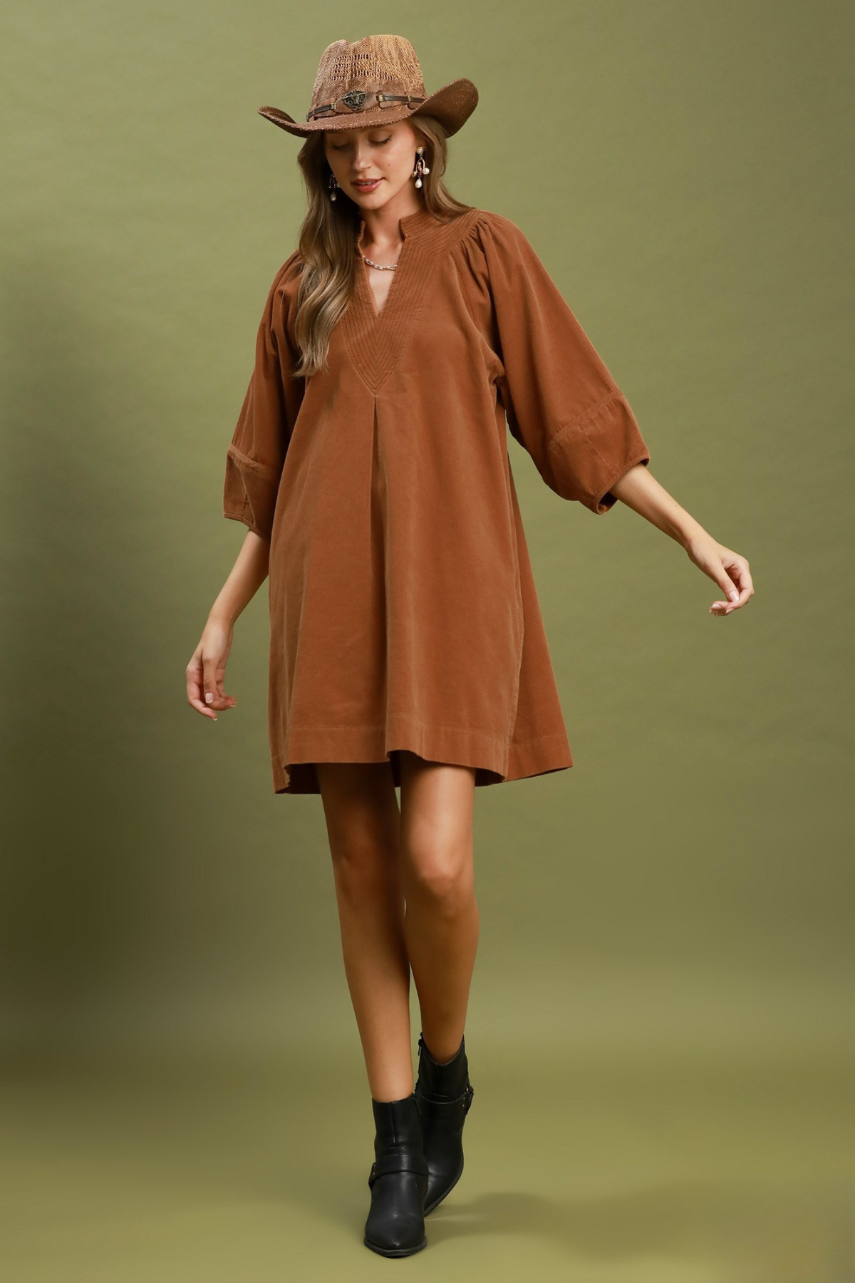 Corduroy Shirt Dress