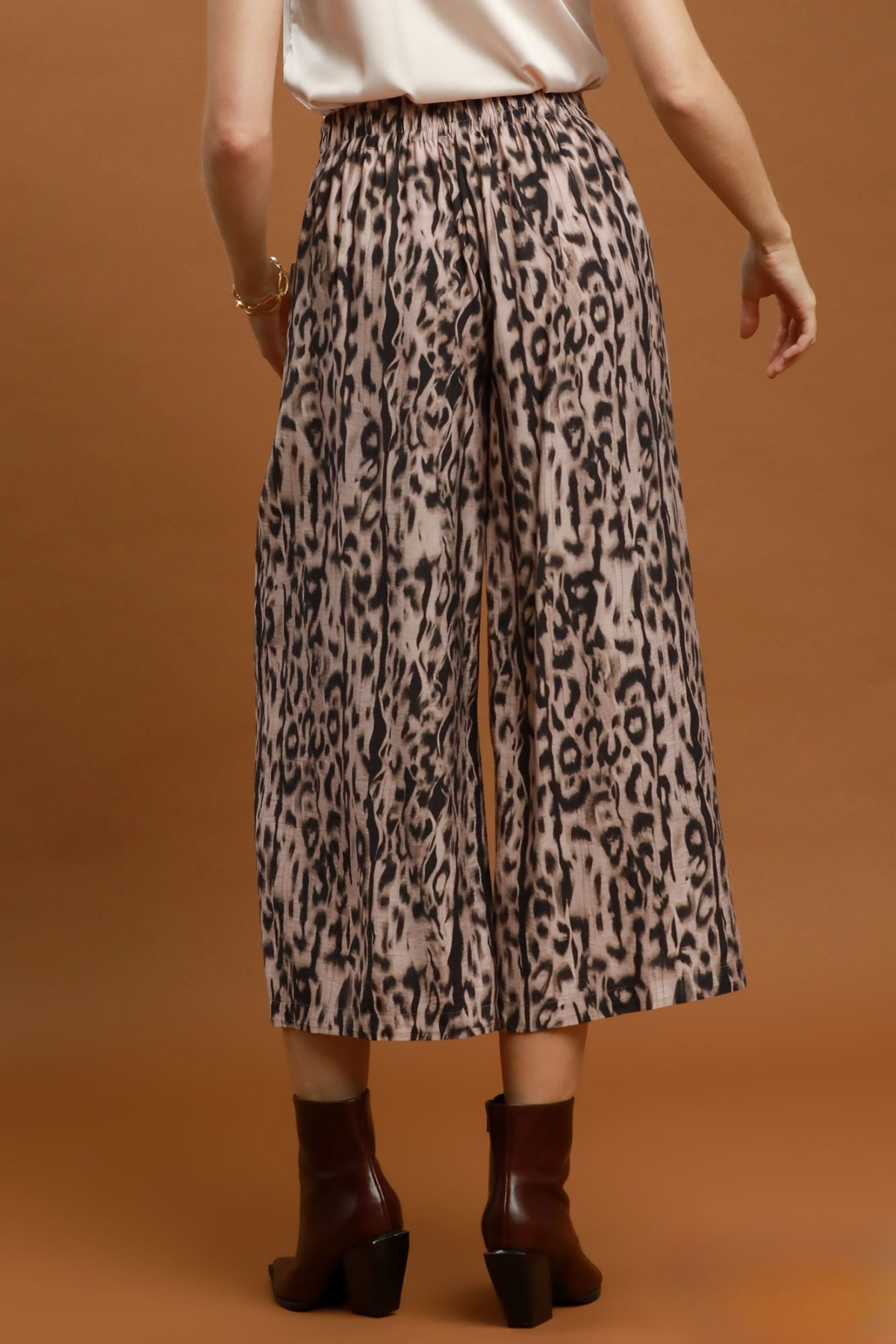 Leopard Cropped Pants
