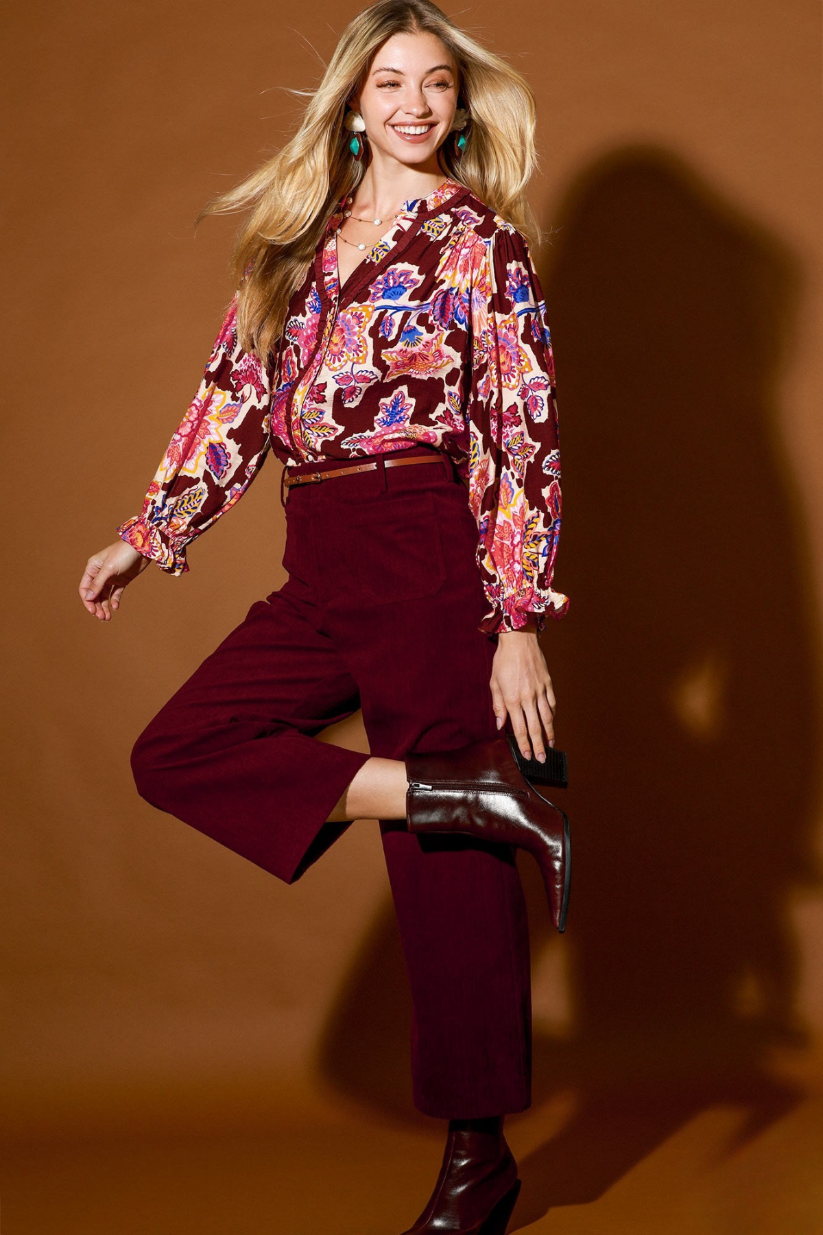 Autumn Blooms Blouse