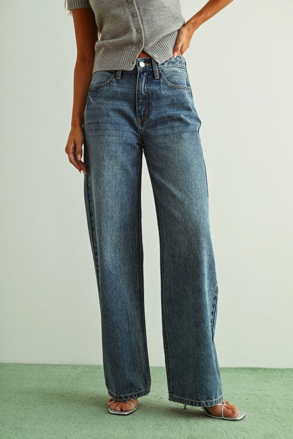 High Waisted Skater Jeans