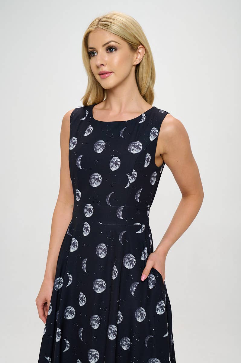 Moon Phases Mini Dress