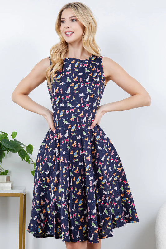 Cozy Dogs Mini Dress