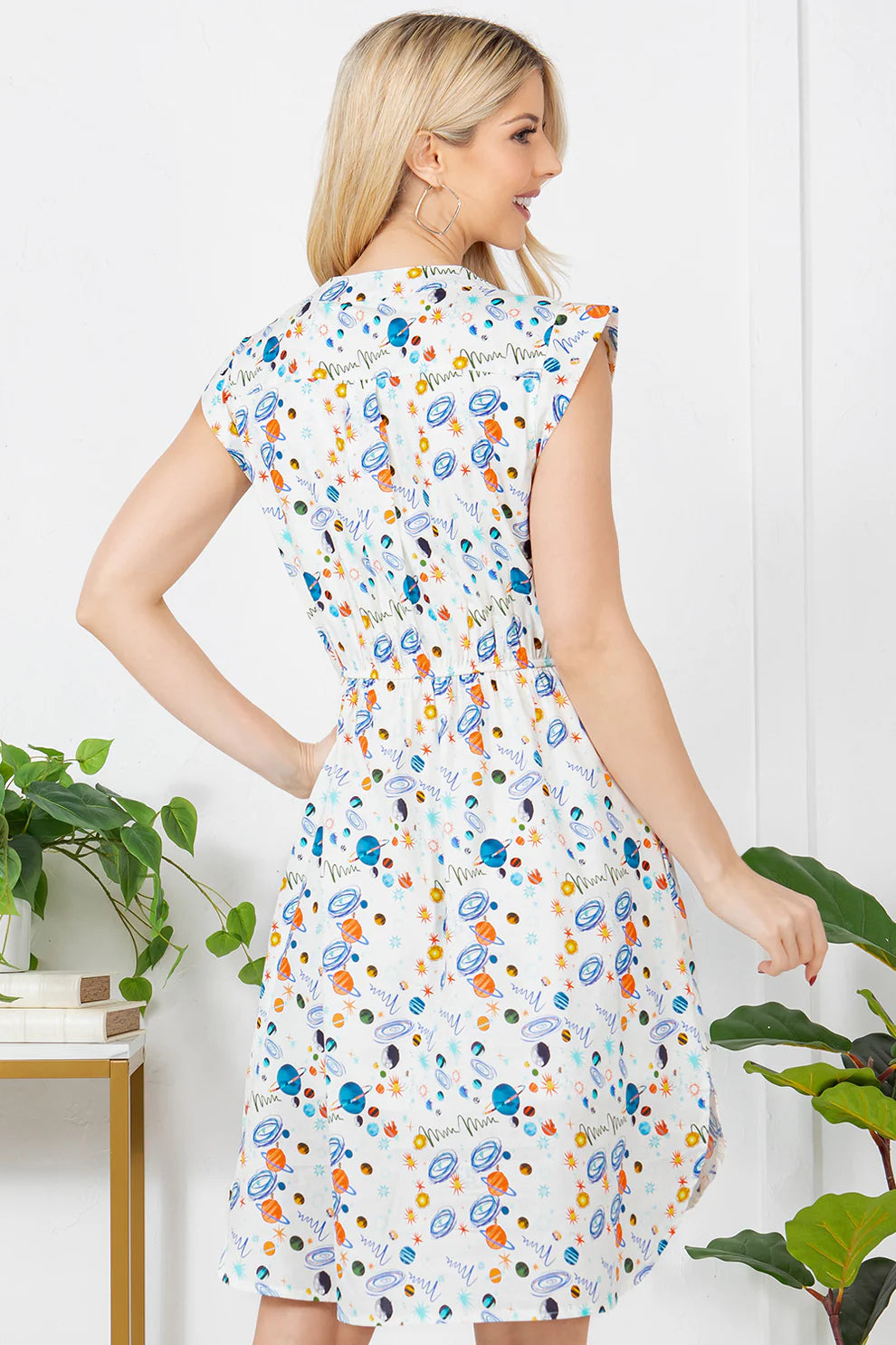 Stargazer’s Notebook Print Dress