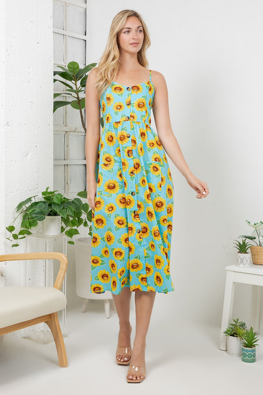 Sunflower Cami Dress