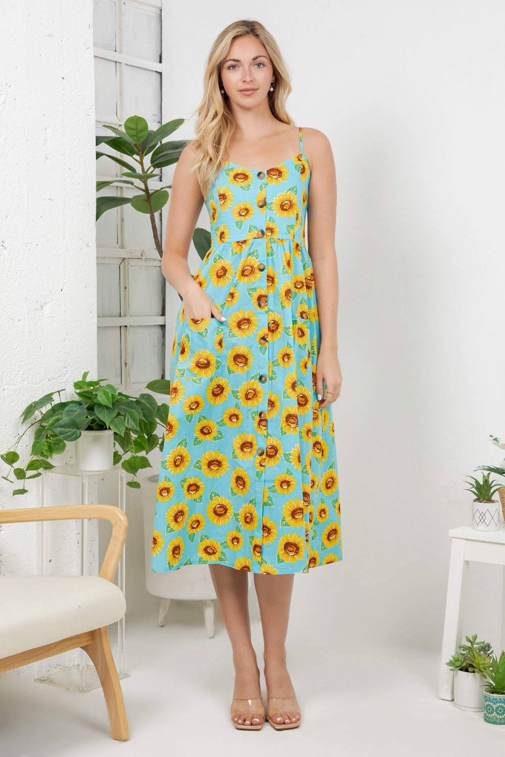 Sunflower Cami Dress