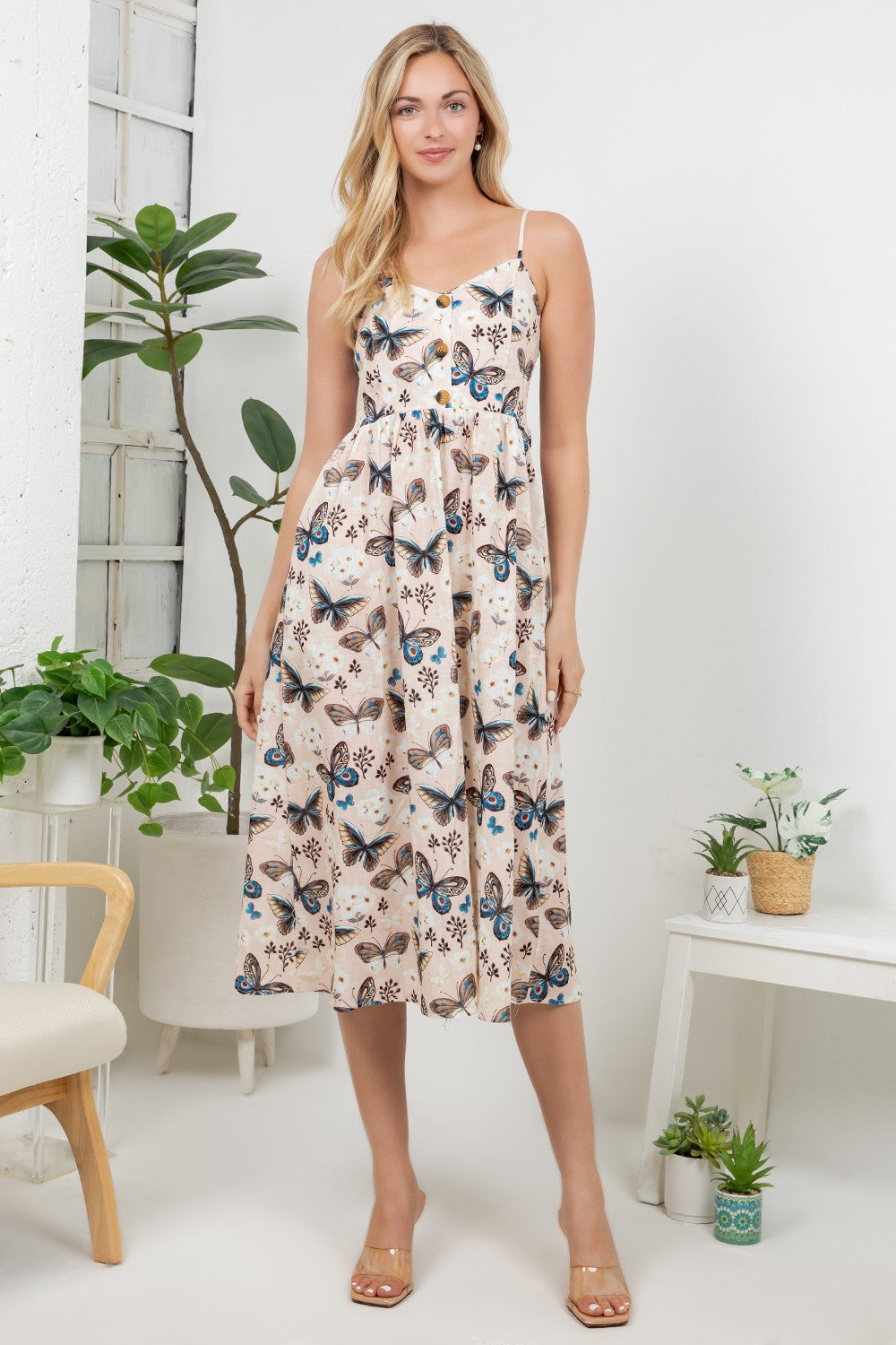 Boho Butterfly Cami Dress