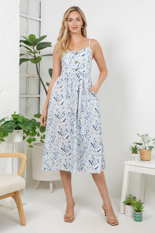 Bird Garden Cami Dress