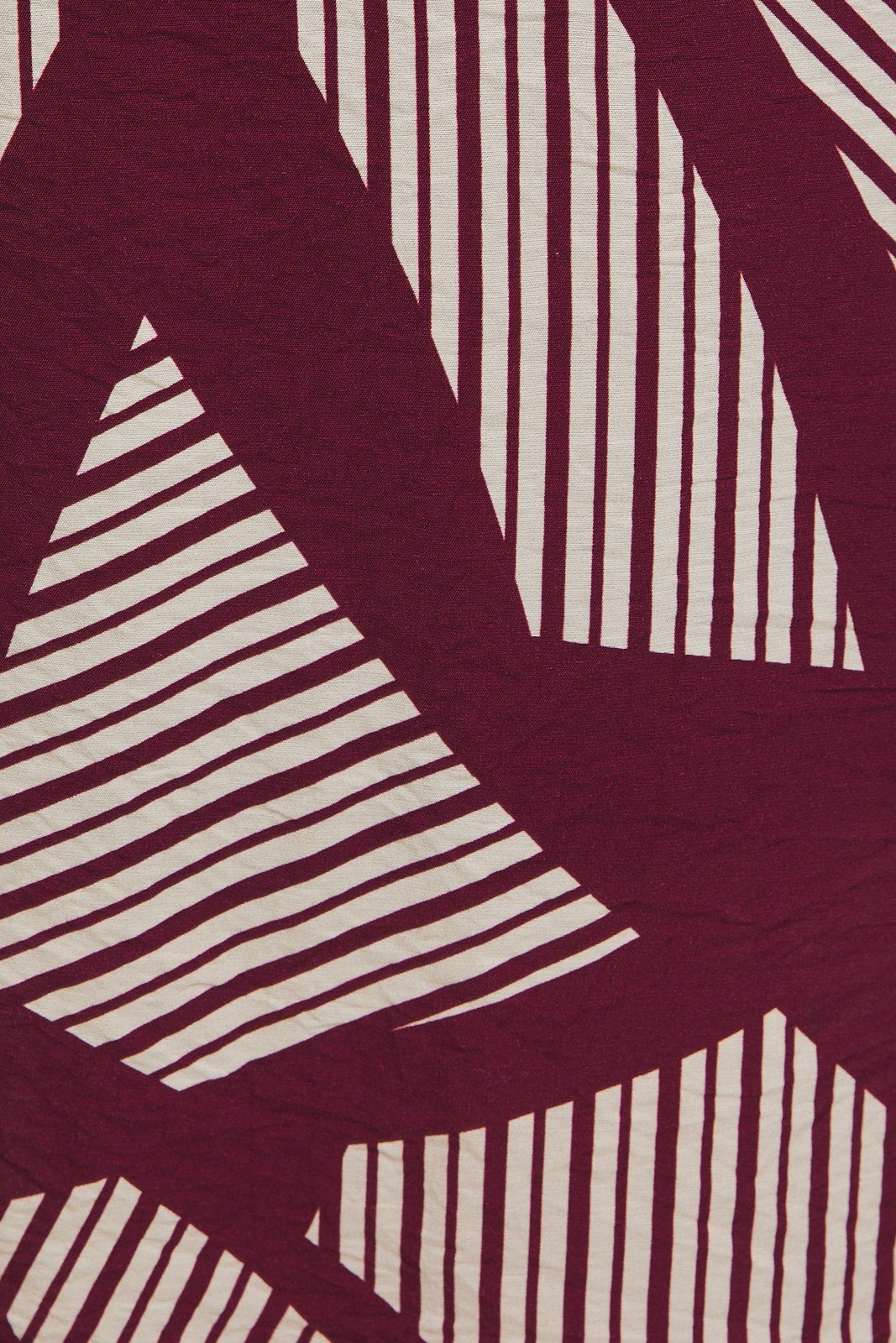 Abstract Wine & White Dress