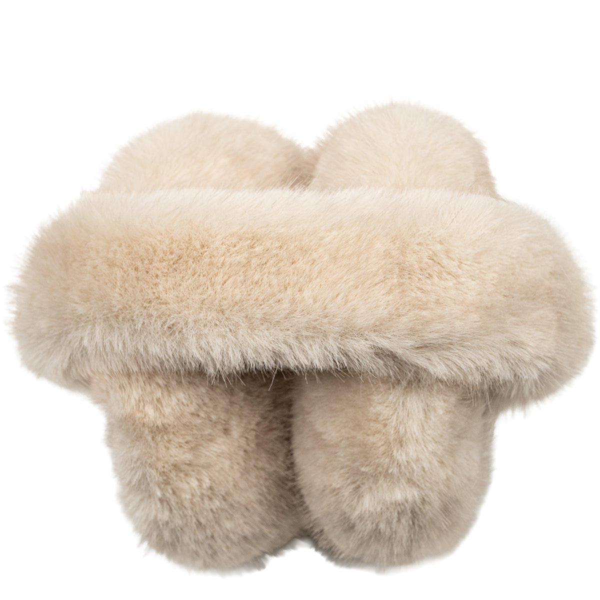 Faux Fur Earmuffs - Beige