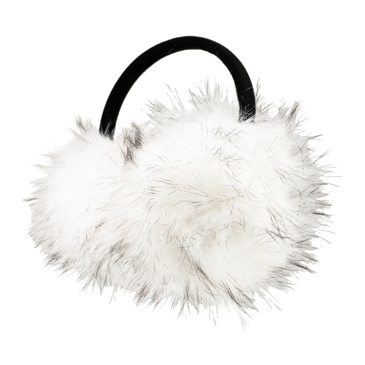 Fluffy Faux Fur Earmuffs - White