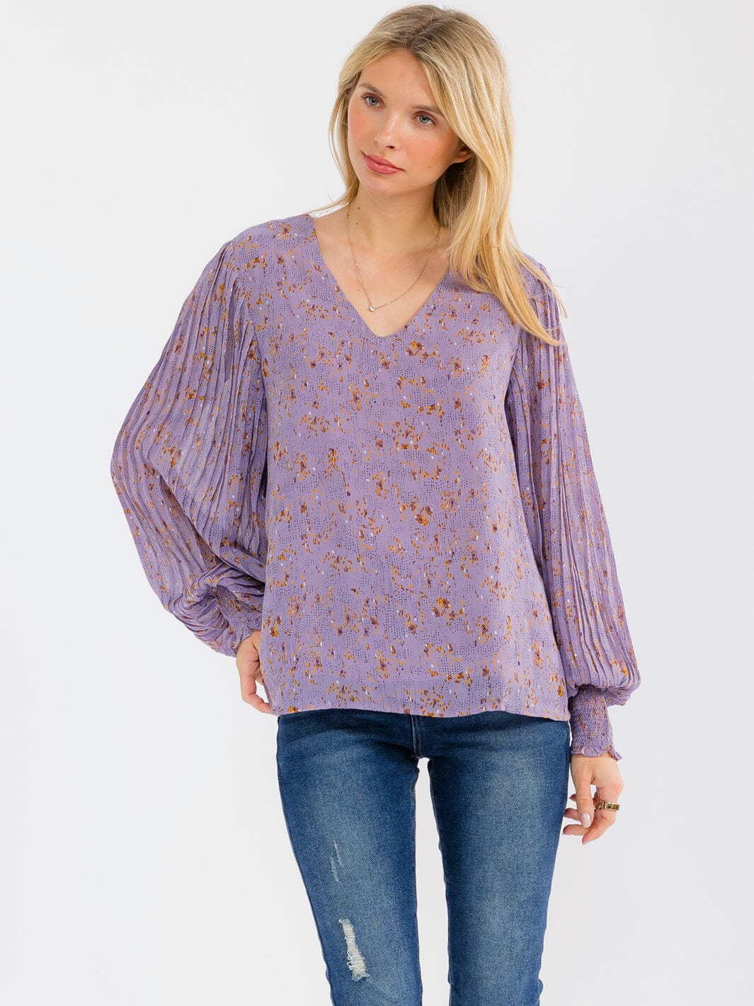 Floral V-Neck Top
