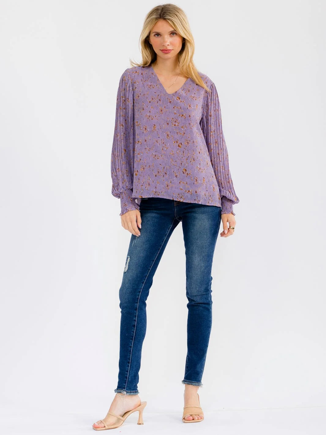 Floral V-Neck Top