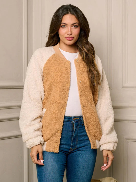 Sherpa Baseball Jacket