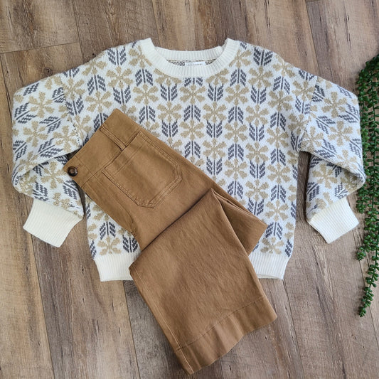 Hazelnut Wide Leg Pant