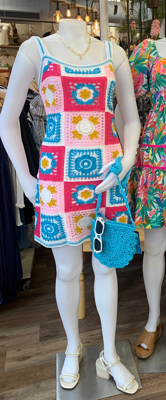 Crocheted Spaghetti Dress