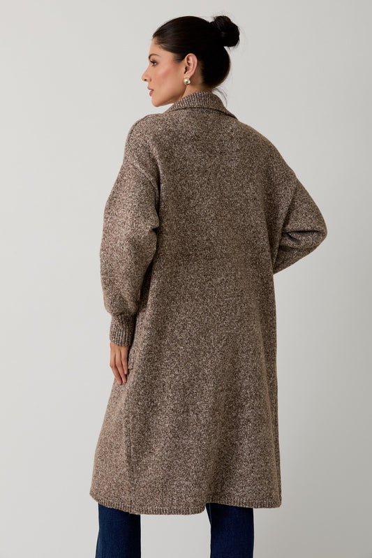 Long Button Up Cardigan