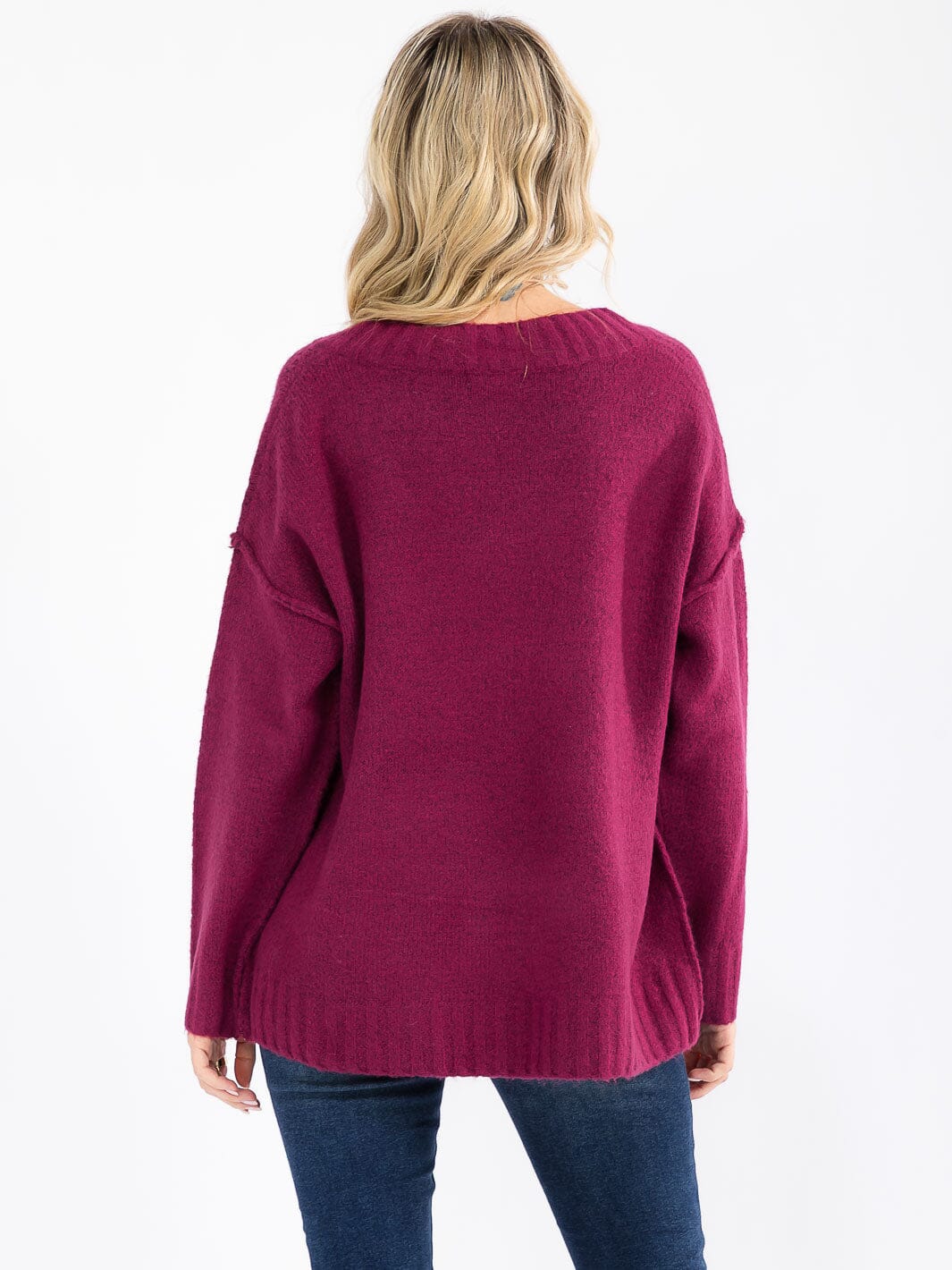 V Neck Pullover Sweater