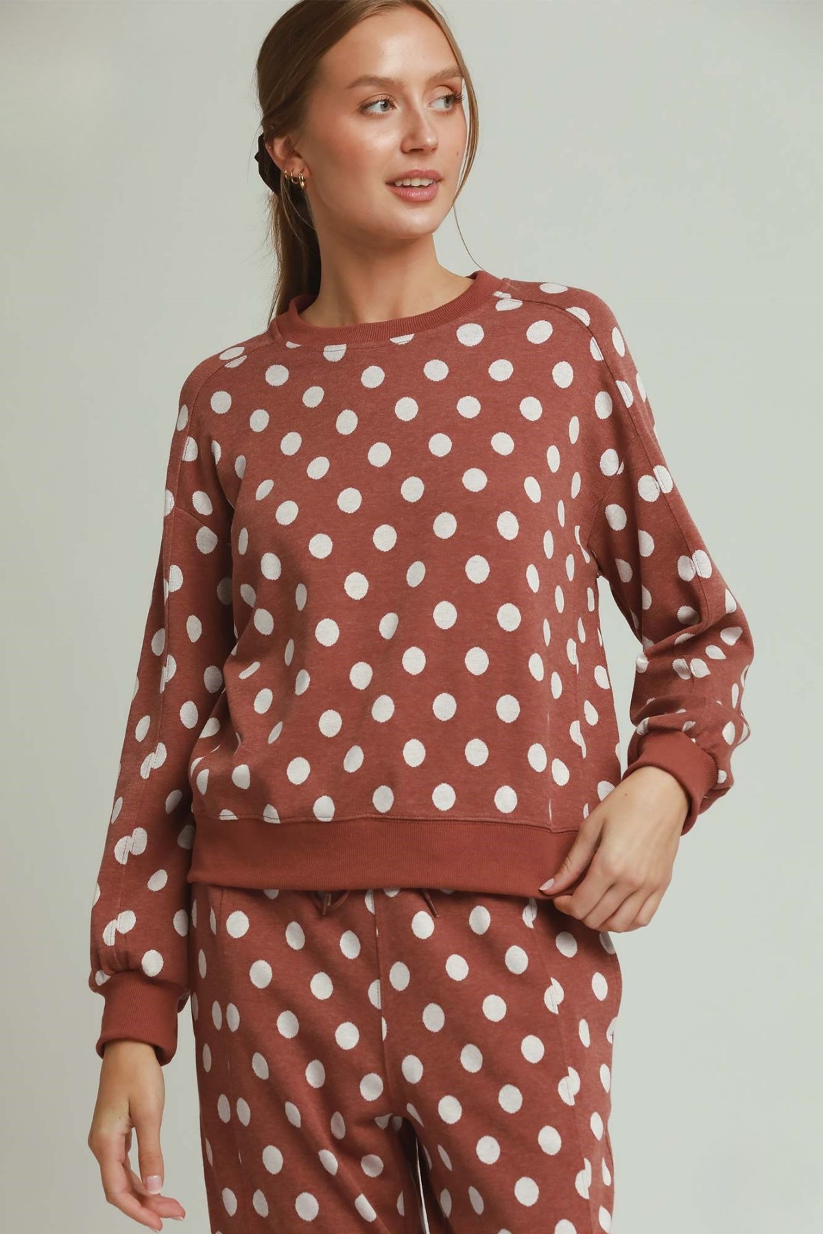 Polka Dot Pullover Sweater
