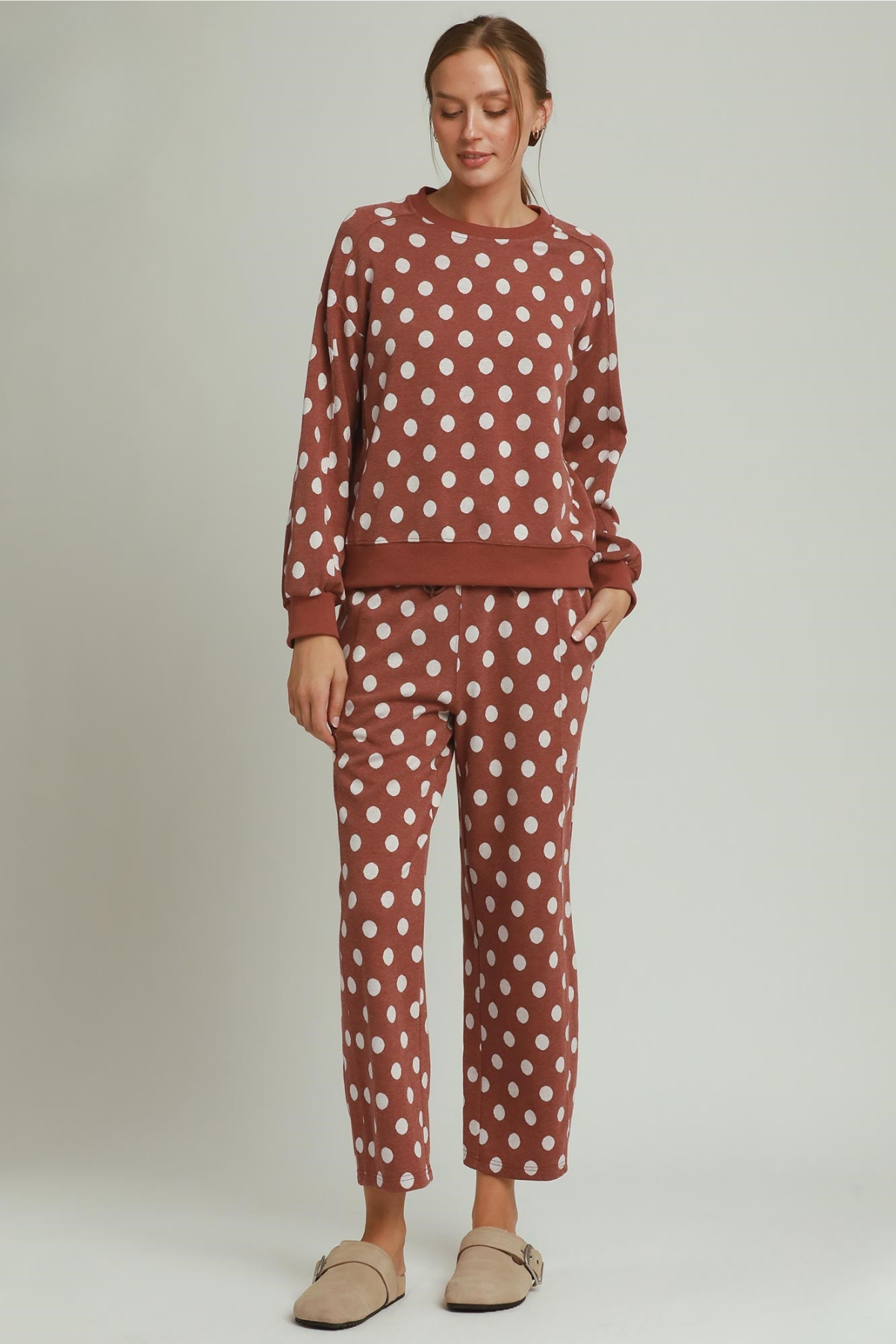 Polka Dot Pullover Sweater