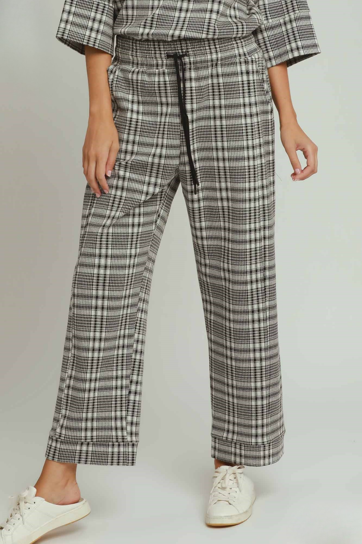Black & White Plaid Pants